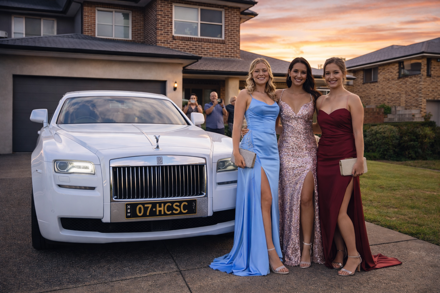 Luxury school formal car hire Sydney
