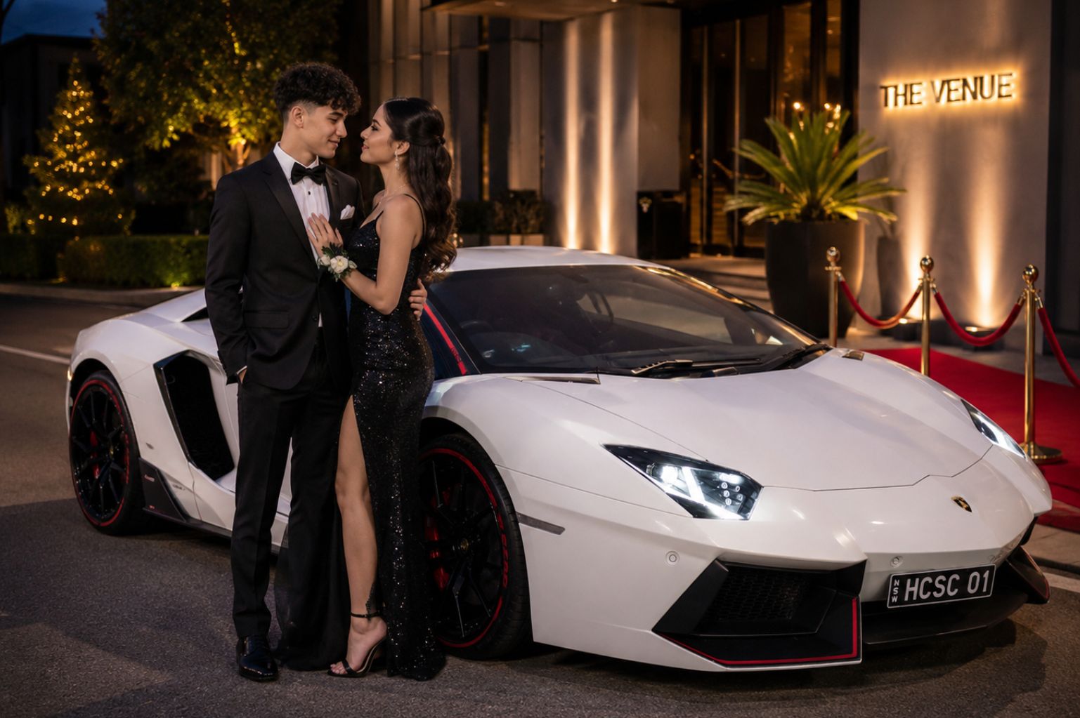 Lamborghini luxury formal car available in Sydney