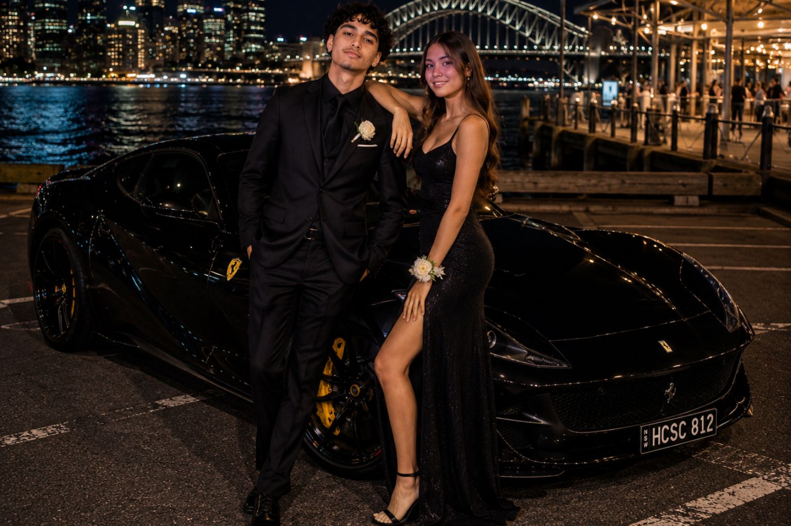 Ferrari school formal car hire in Sydney